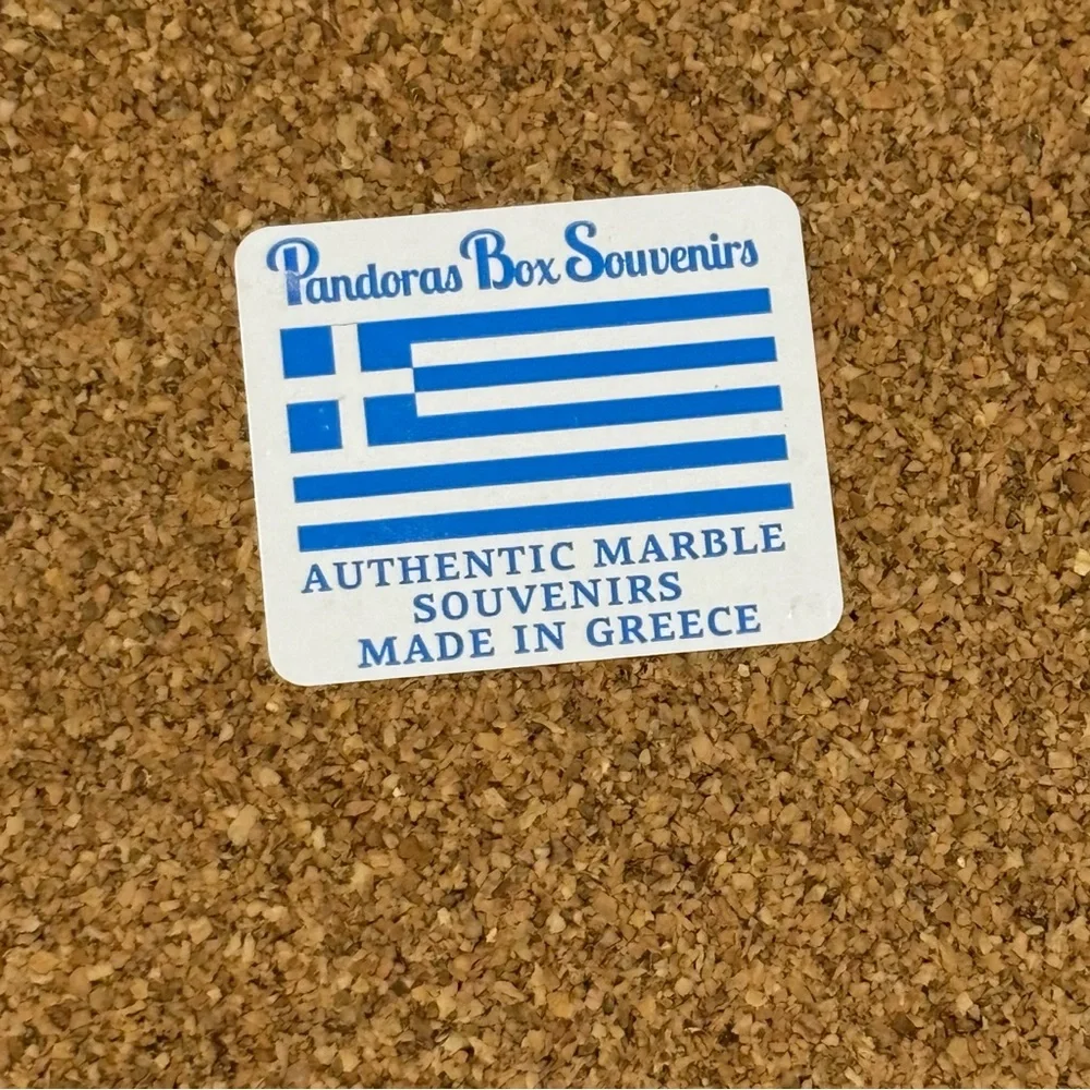 Authentic Greek Marble Coaster 4
